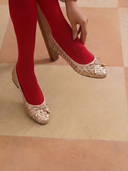 Velours Ballerinas Rosegold