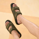 Venio Textile Sandals Olive