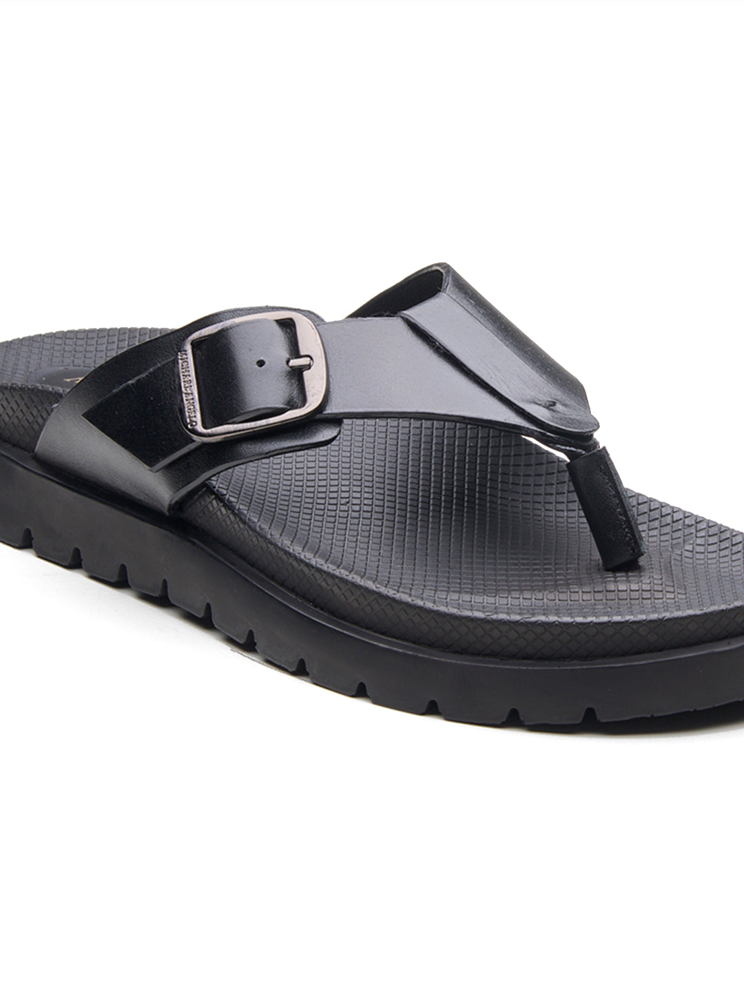 Venturo Leather Sandals Black