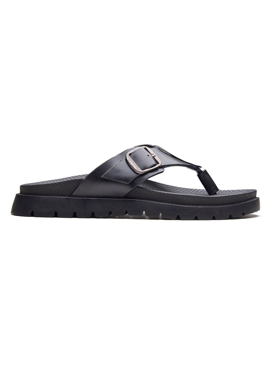 Venturo Leather Sandals Black