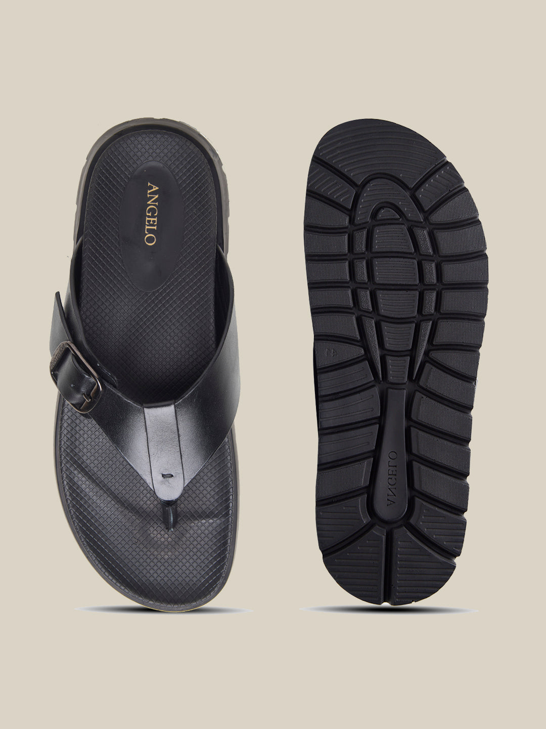 Venturo Leather Sandals Black