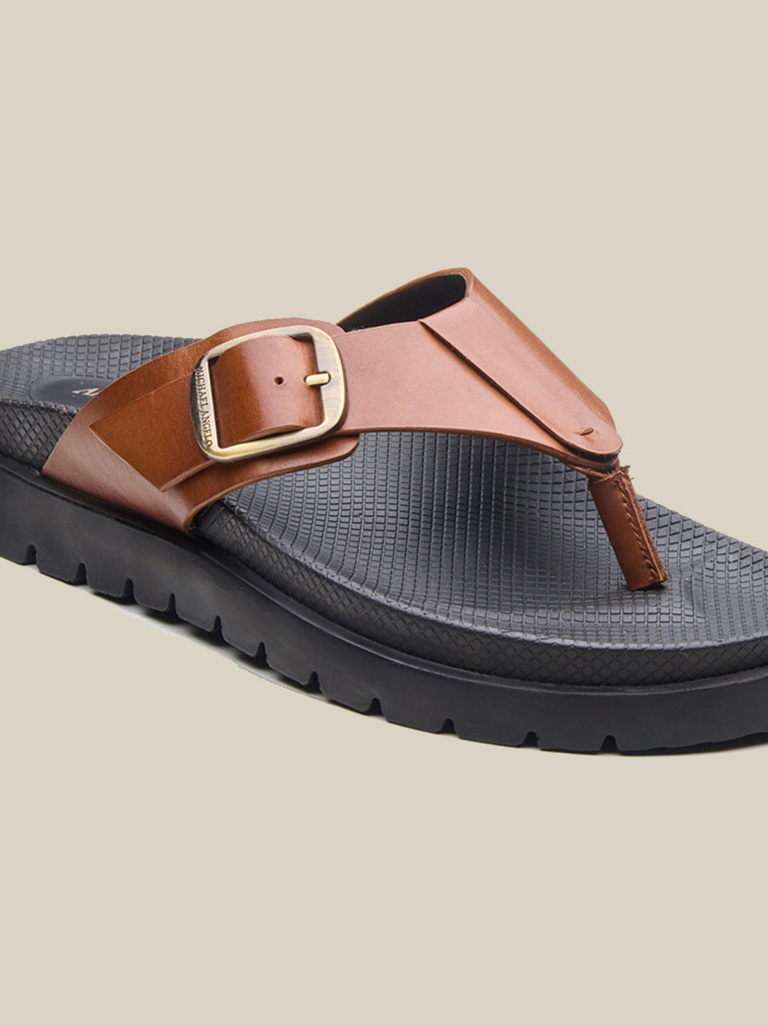 Venturo Leather Sandals Tan