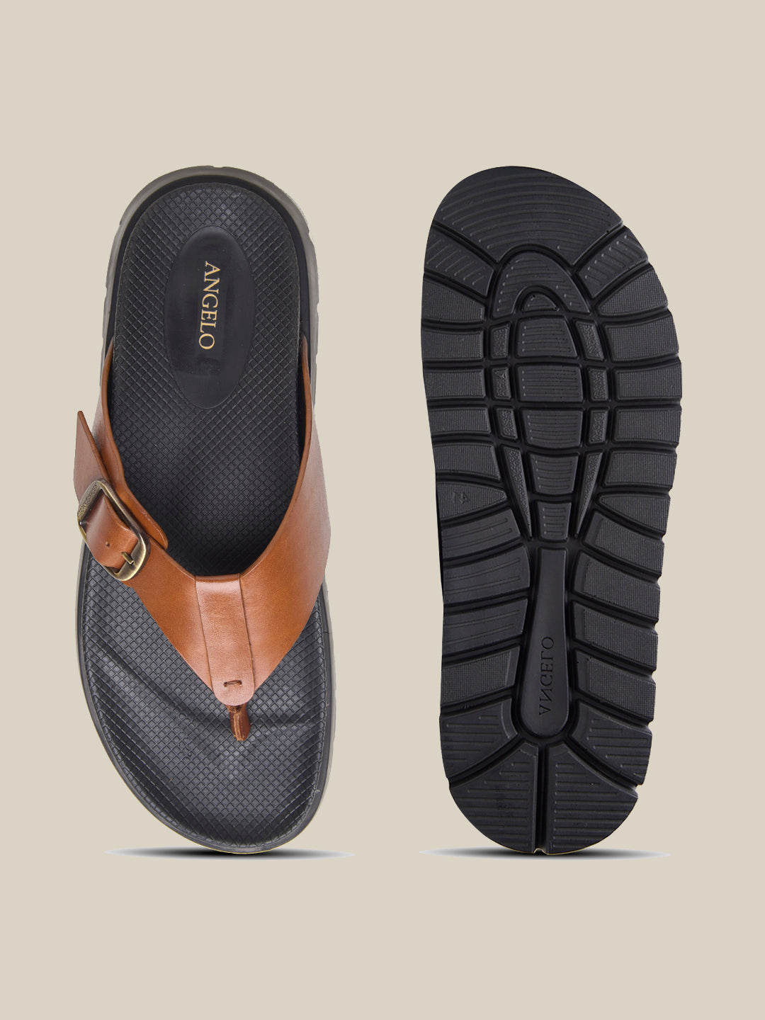Venturo Leather Sandals Tan