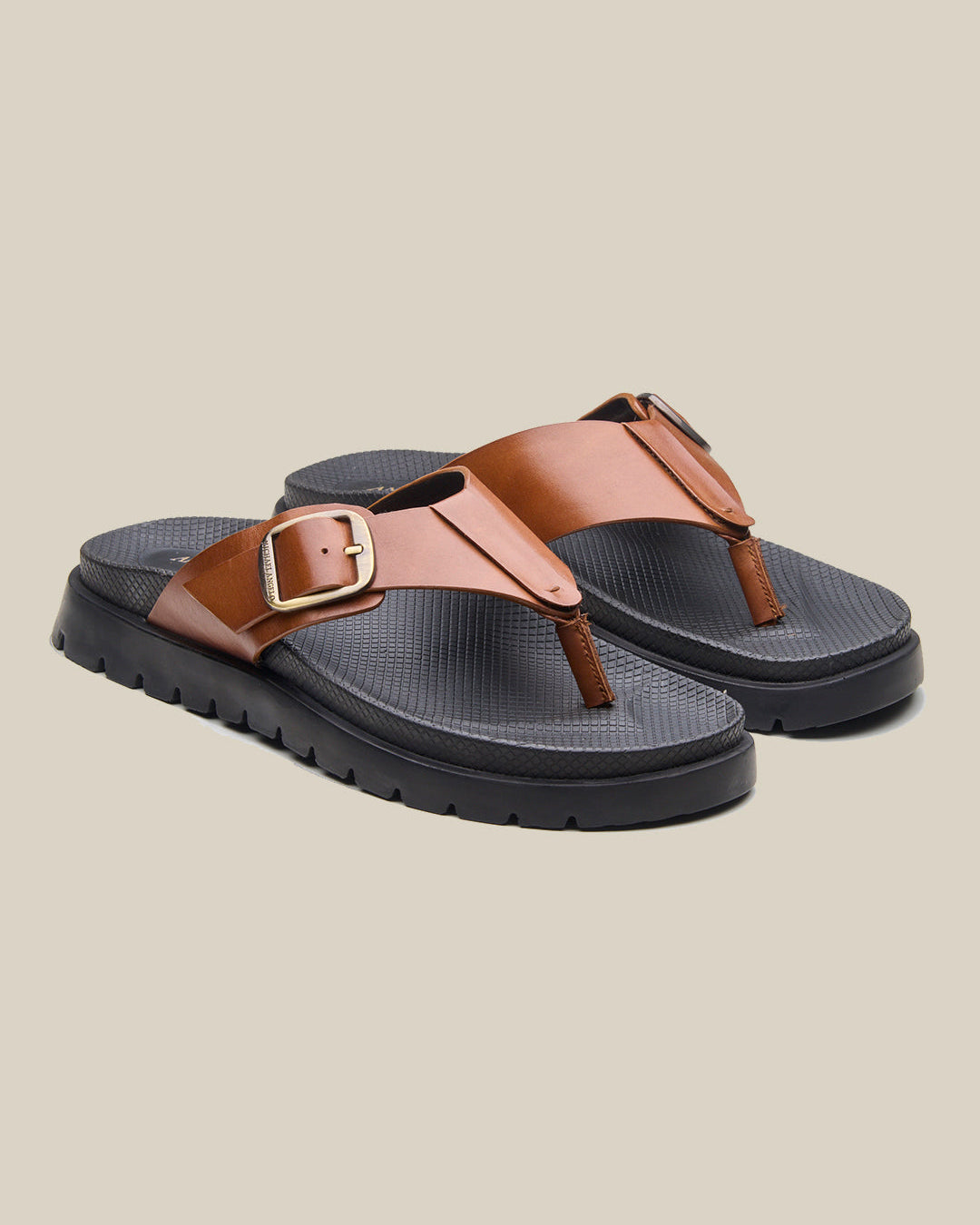 Venturo Leather Sandals Tan