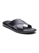 Vezio Leather Sandals Black