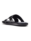 Vezio Leather Sandals Black