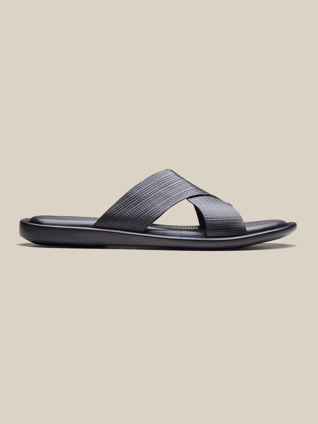 Vezio Leather Sandals Black