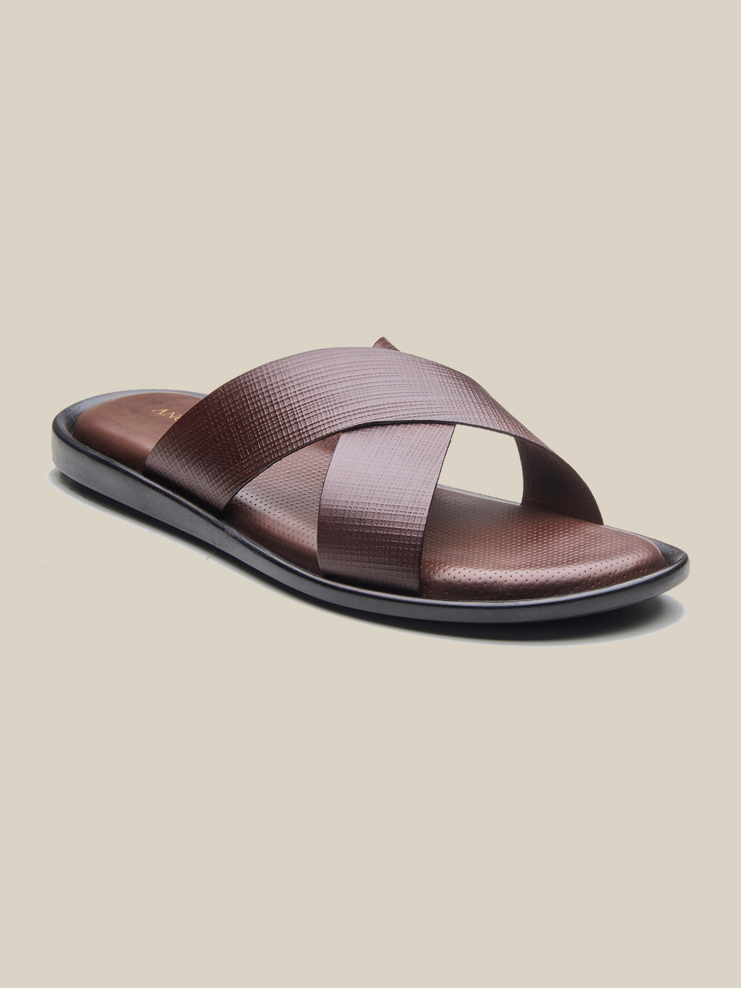 Vezio Leather Sandals Brown