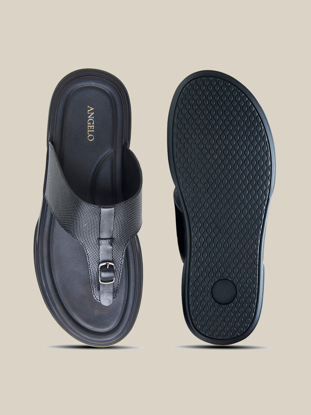 Vidal Leather Sandals Black