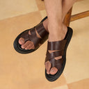 Vidiano Leather Sandals Brown