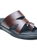 Vidiano Leather Sandals Brown