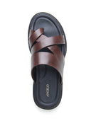 Vidiano Leather Sandals Brown