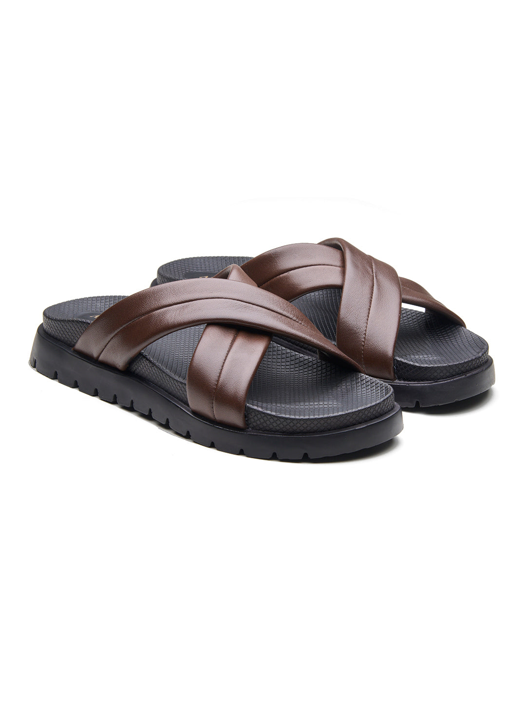 Vieri Leather Sandals Brown