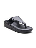 Vincen Leather Sandals Black
