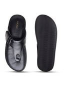 Vincen Leather Sandals Black
