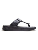 Vincen Leather Sandals Black