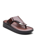 Vincen Leather Sandals Brown