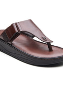 Vincen Leather Sandals Brown
