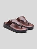 Vincen Leather Sandals Brown