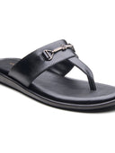 Vinyl Leather Sandals Black