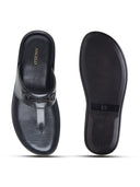 Vinyl Leather Sandals Black