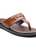 Vinyl Leather Sandals Tan