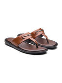 Vinyl Leather Sandals Tan