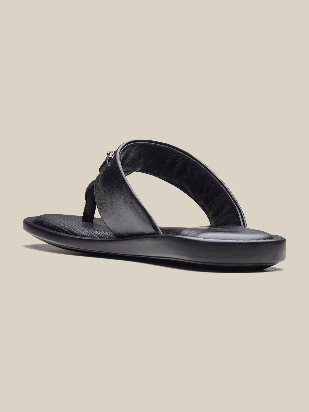 Vinyl Leather Sandals Black