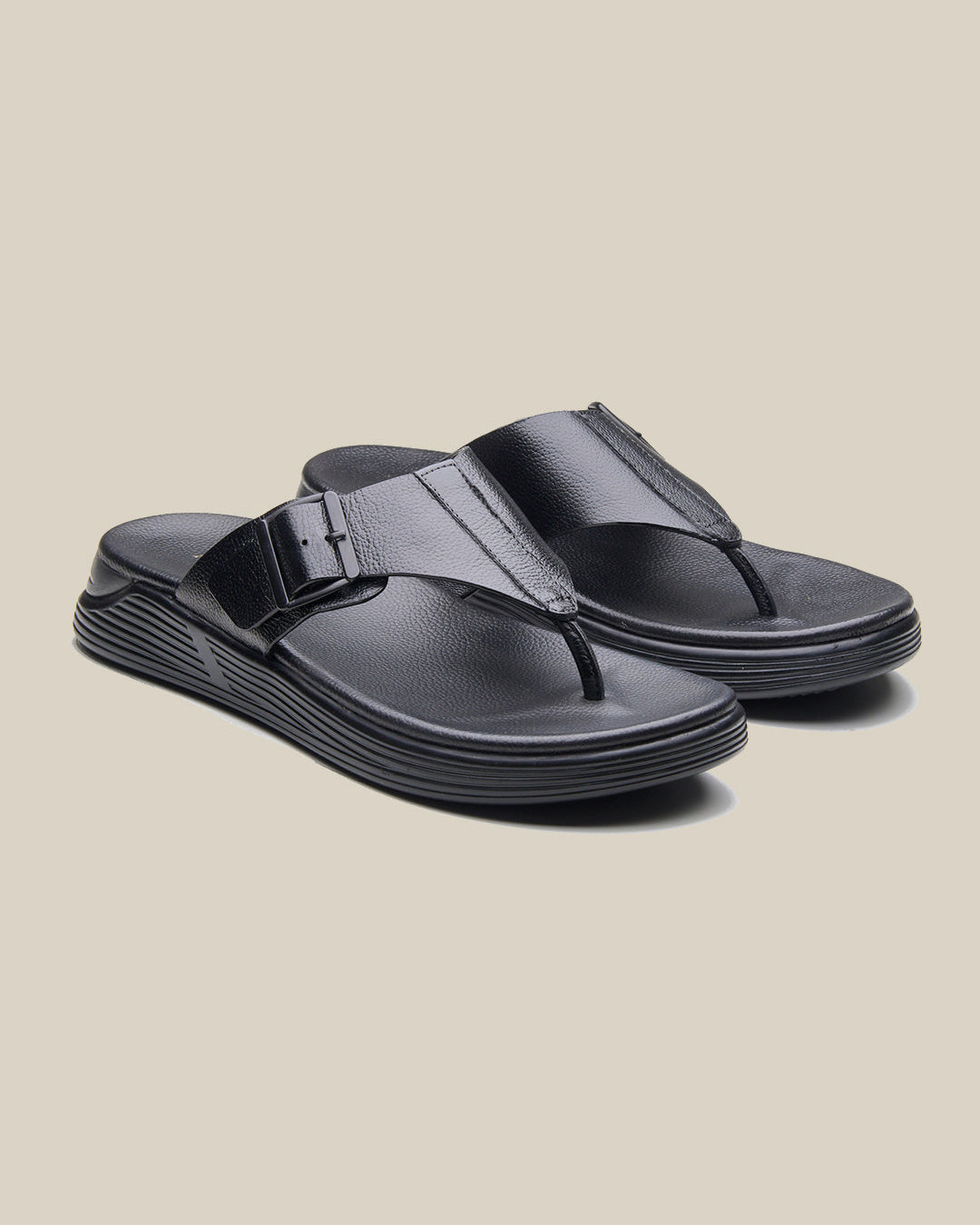 Virgil Leather Sandals Black