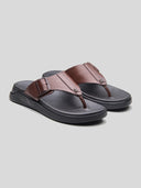 Virgil Leather Sandals Brown