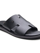 Vitale Leather Sandals Black