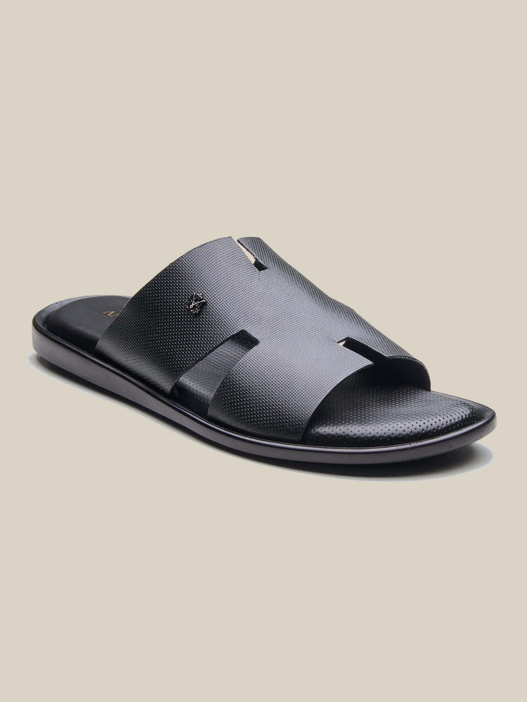 Vitale Leather Sandals Black