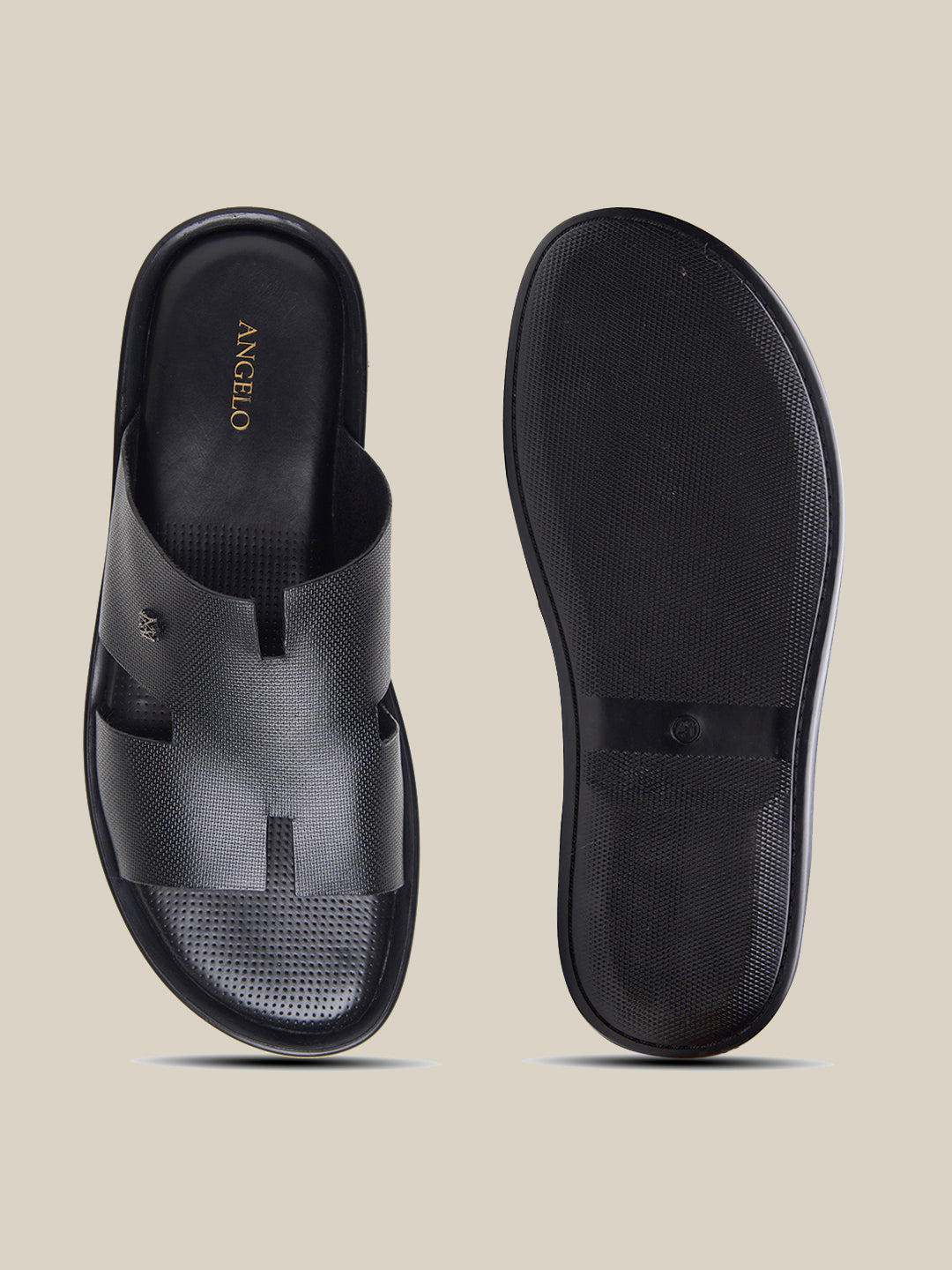 Vitale Leather Sandals Black
