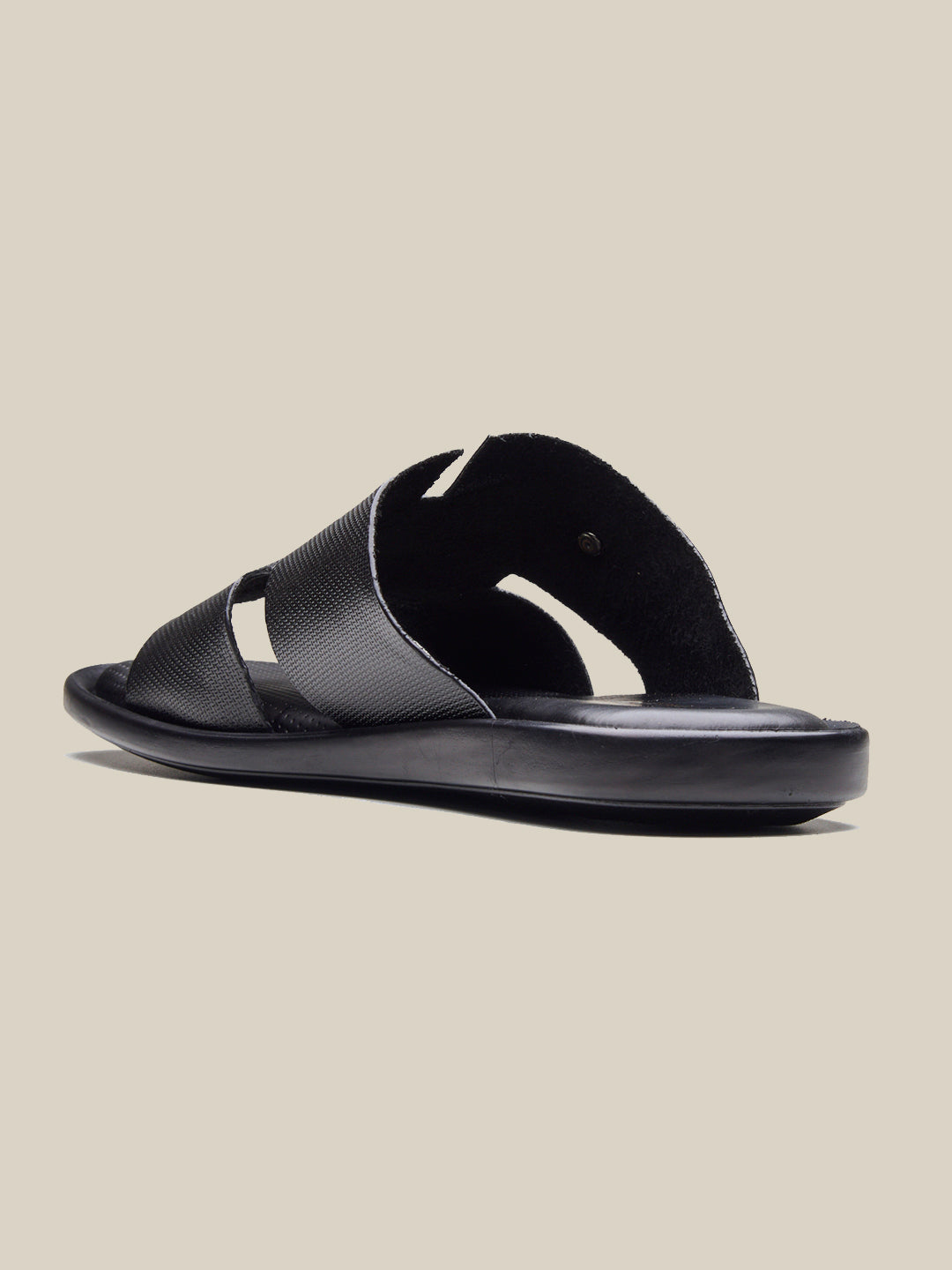 Vitale Leather Sandals Black