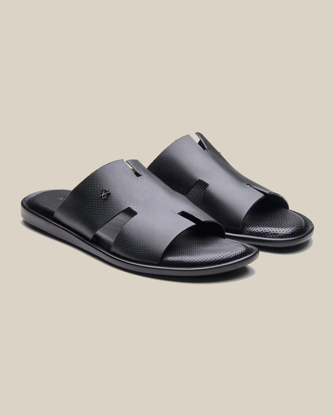 Vitale Leather Sandals Black