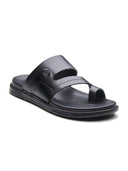 Vlad Leather Sandals Black