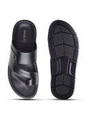Vlad Leather Sandals Black