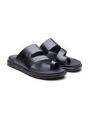 Vlad Leather Sandals Black