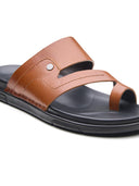 Vlad Leather Sandals Tan