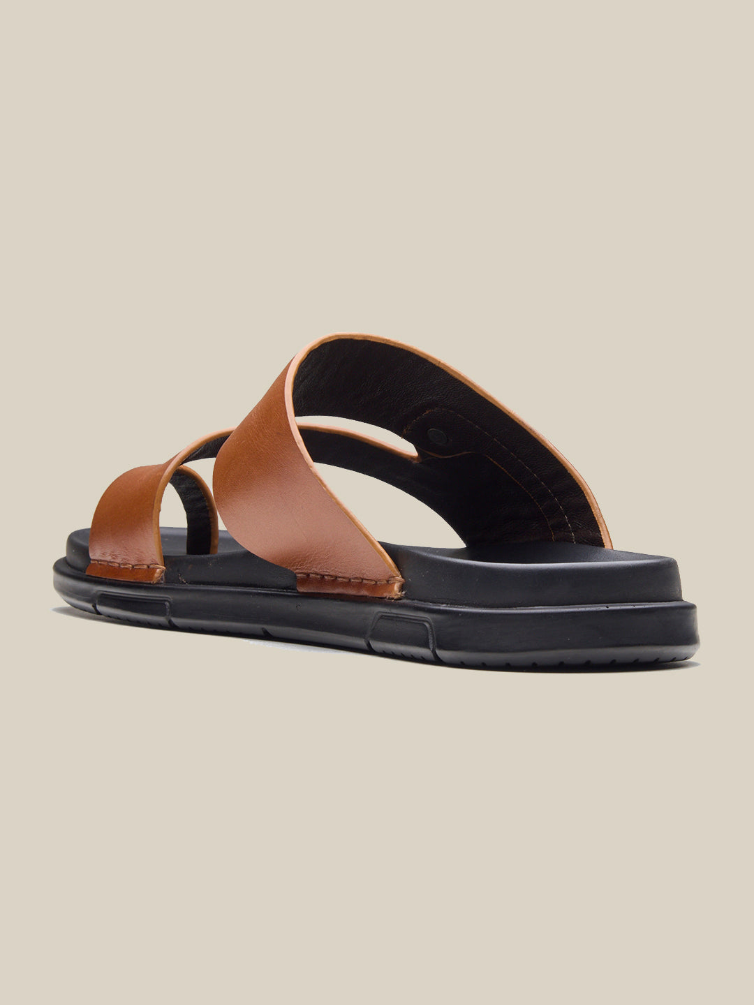 Vlad Leather Sandals Tan