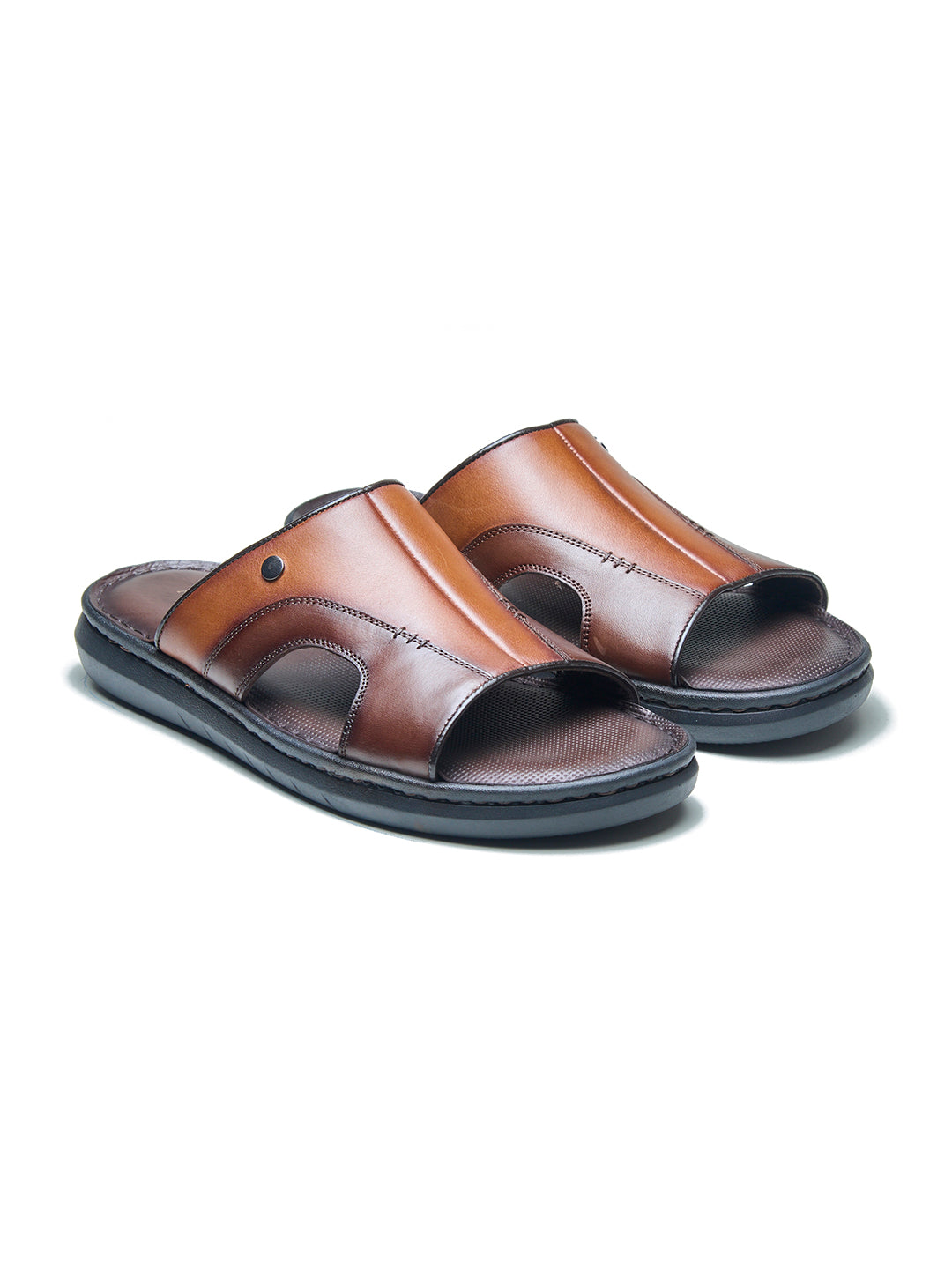 Voltur Leather Sandals Tan-Brown