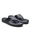 Vulcano Leather Sandals Black
