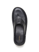 Vulcano Leather Sandals Black