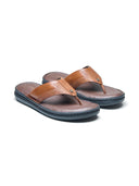 Vulcano Leather Sandals Tan