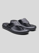 Vulcano Leather Sandals Black