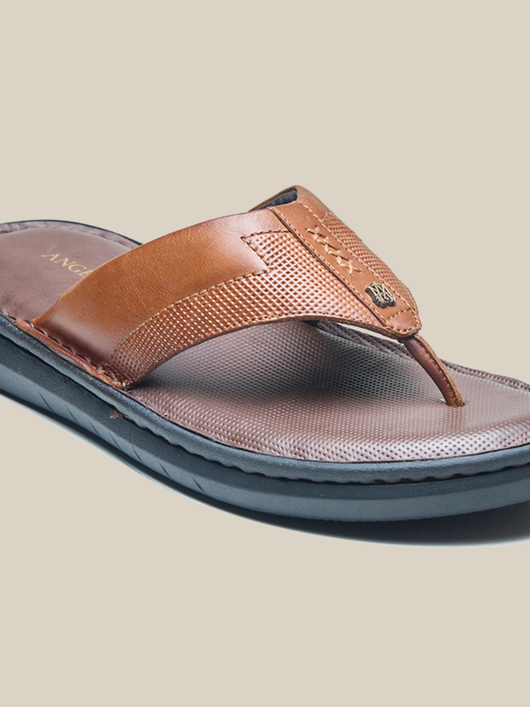 Vulcano Leather Sandals Tan