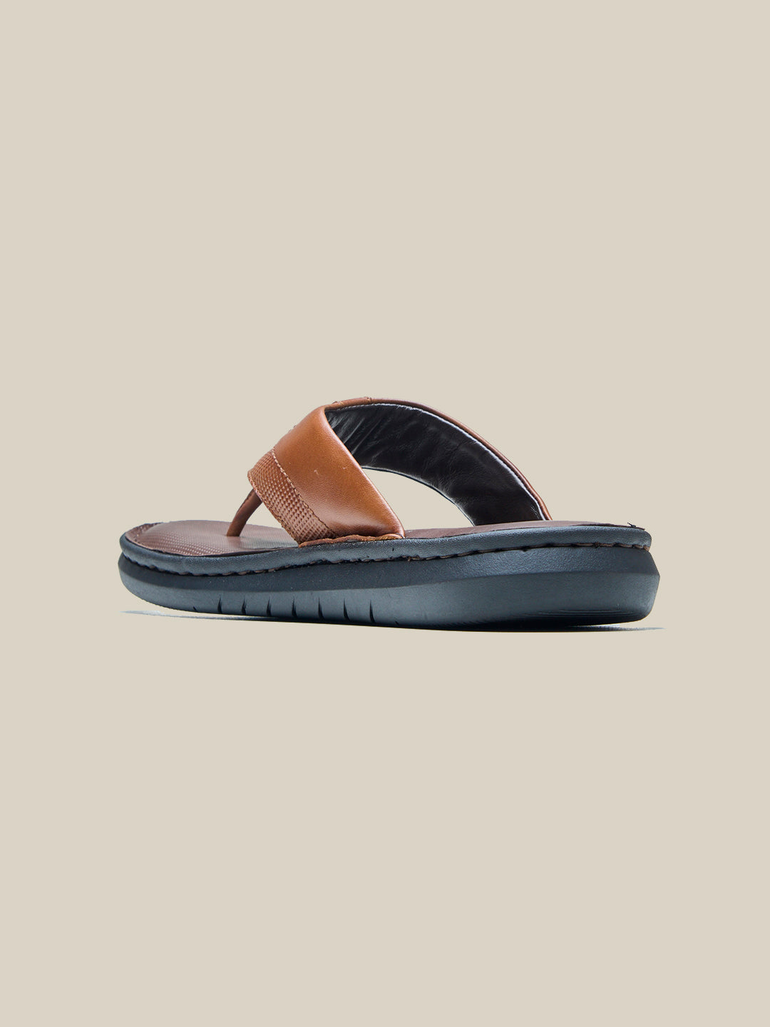 Vulcano Leather Sandals Tan