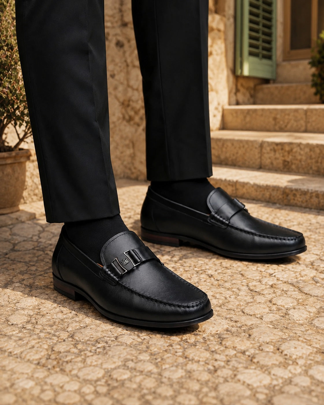 Milne Leather Loafers Black