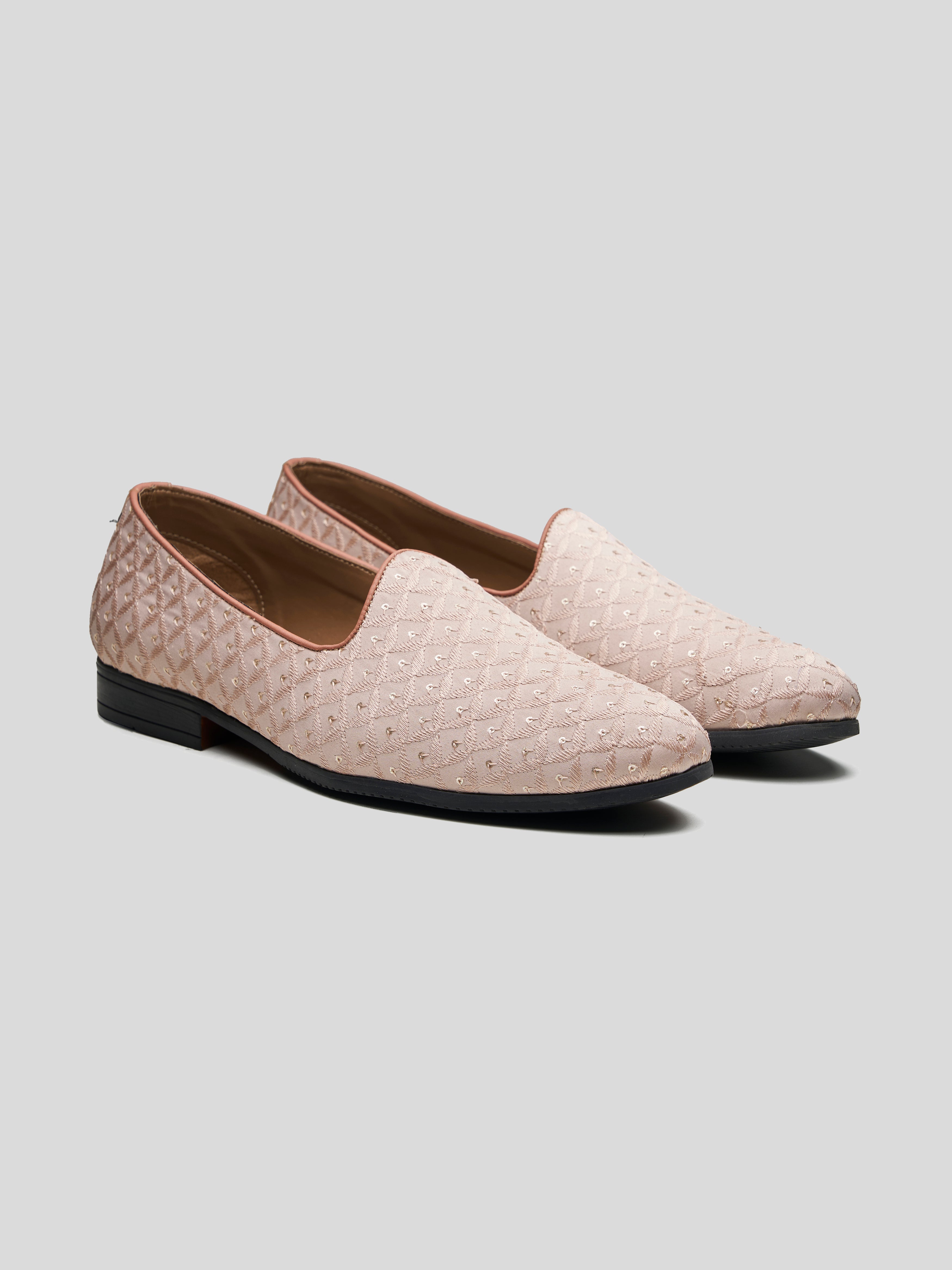 Gianni Ethnic Slip Ons Pink