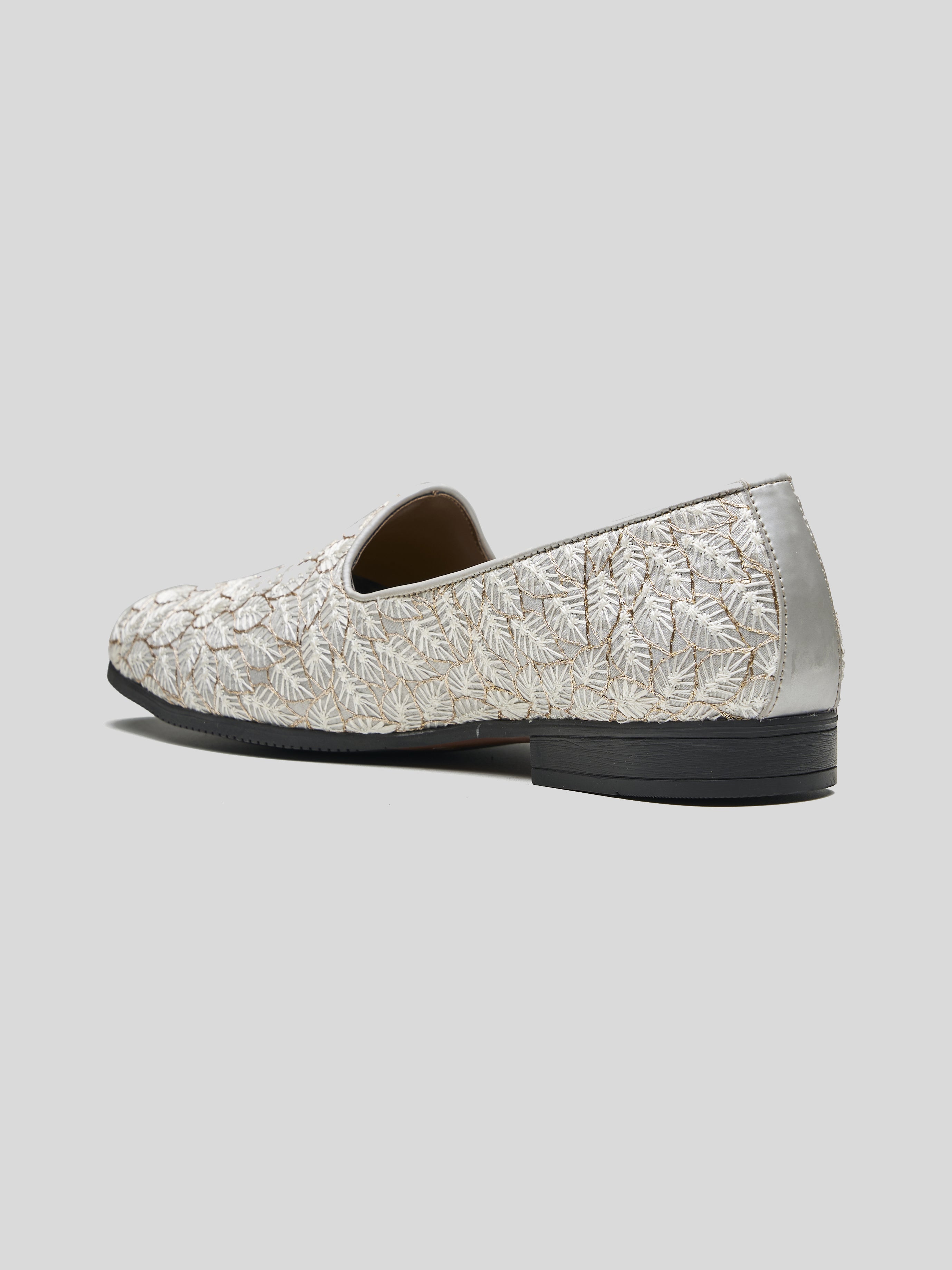 Gigino Ethnic Slip Ons Grey